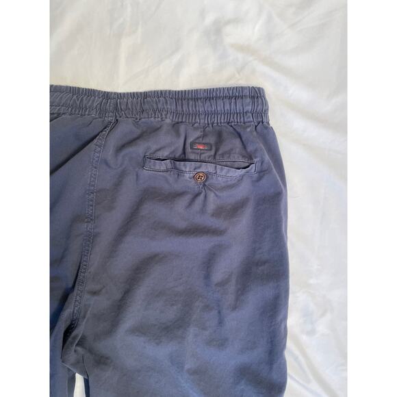 Faherty Essential Cotton Navy Blue Essential Drawstring Travel Lounge Pants, XL - Picture 5 of 6